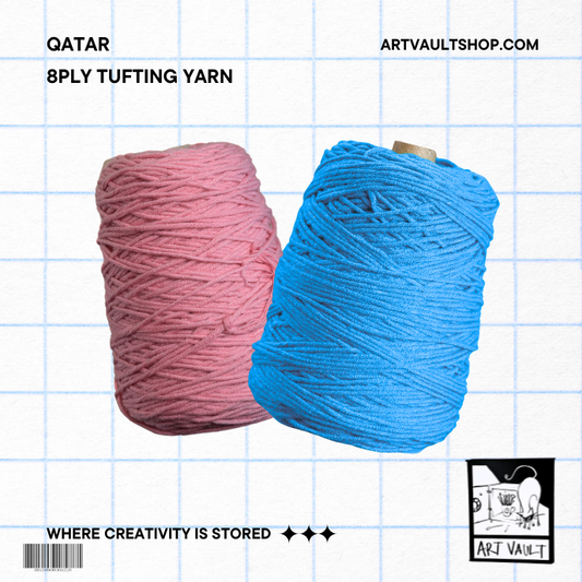 8PLY YARN WITH CONE - 90 colors available